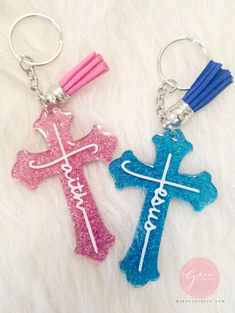 Jesus and faith cross free svg for zindee key chain