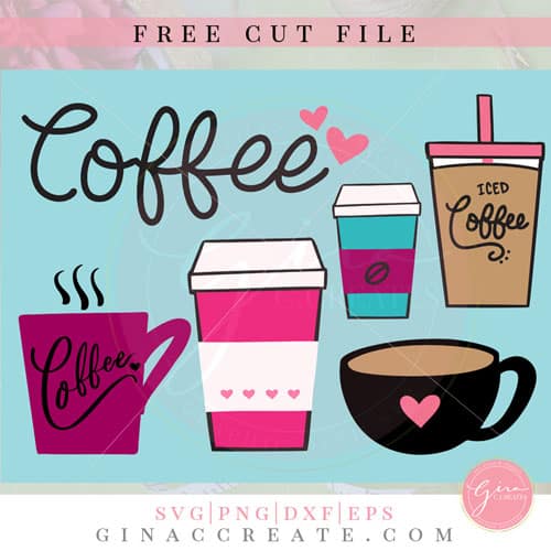 free coffee cup bundle svg