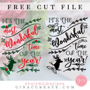 it's the most wonderful time of the year free svg