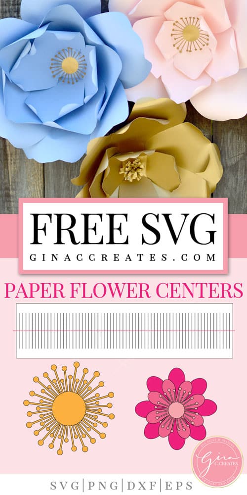 giant paper flower center svg