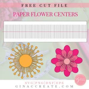 giant paper flower center svg