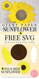 giant paper sunflower svg