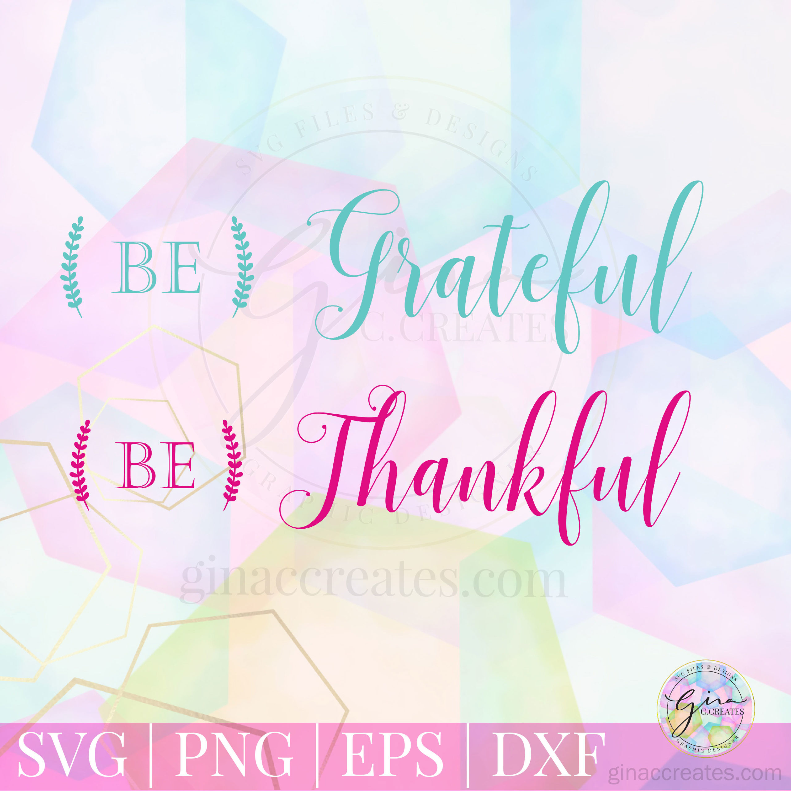 be thankful be grateful free svg