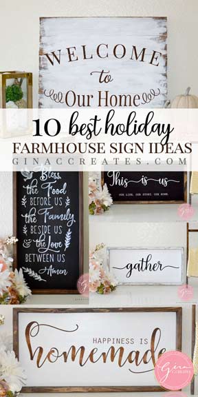 best holiday farmhouse wood sign ideas