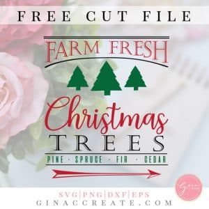 farm fresh christmas trees svg