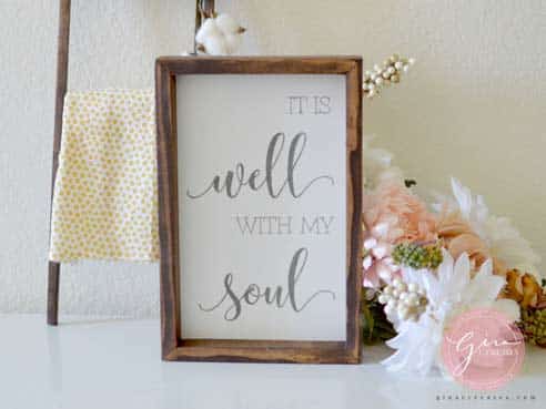 it is well with my soul painted sign