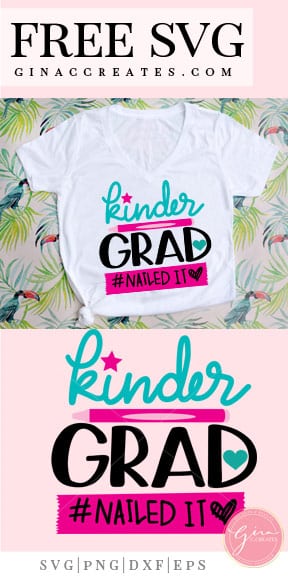kinder grad, graduation shirt free svg