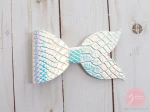 mermaid tail hair bow