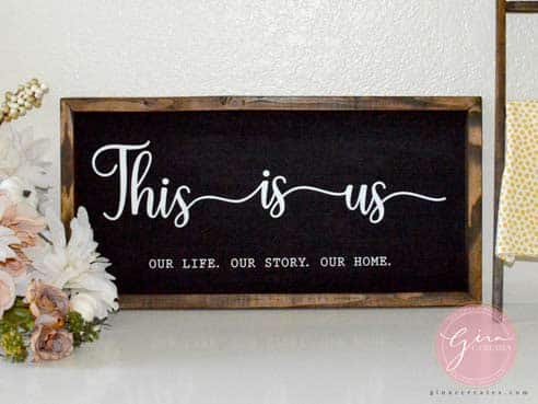 this is us our life our story our home sign