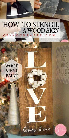 HOW-TO STENCIL A WOOD SIGN CRICUT PROJECT