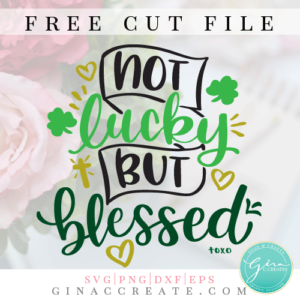 st. patrick's day t-shirt ideas, not lucky but blessed free svg