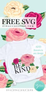 floral shirts, cricut projects for spring, flower free svg