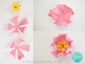 how to assemble a peony paper flower