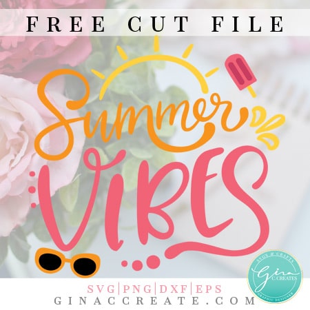 summer vibes free svg cricut cut file