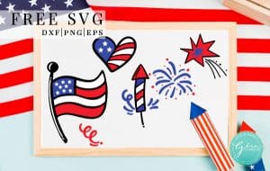 free patriotic svg, 4th of july cricut crafts, flag svg, fireworks svg