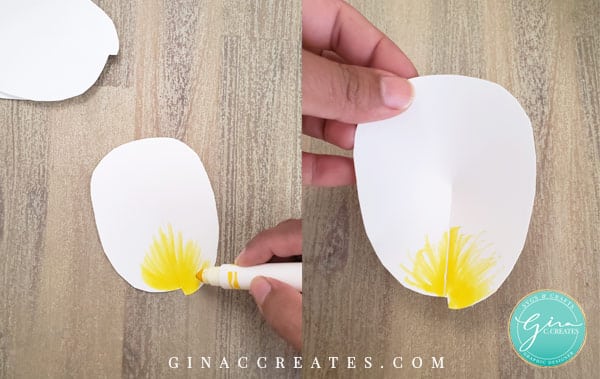 Hawaiian plumeria paper flower tutorial