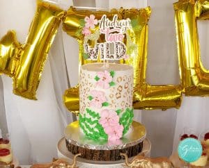 paper cake topper, two wild birthday cake