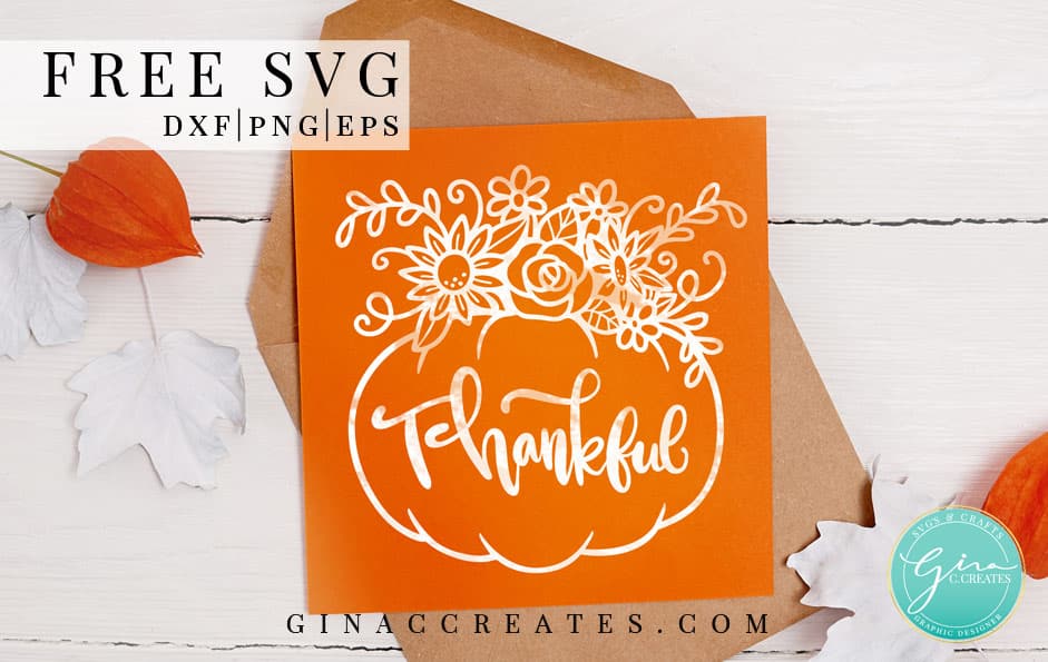 free svg thankful pumpkin fall crafts