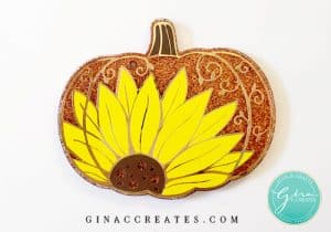 sunflower pumpkin key chain DIY