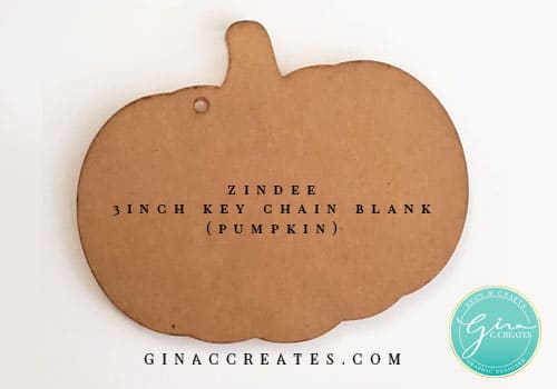 zindee 3 inch pumpkin acrylic blank