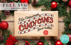 Candy Cane Free SVG, Christmas Crafts