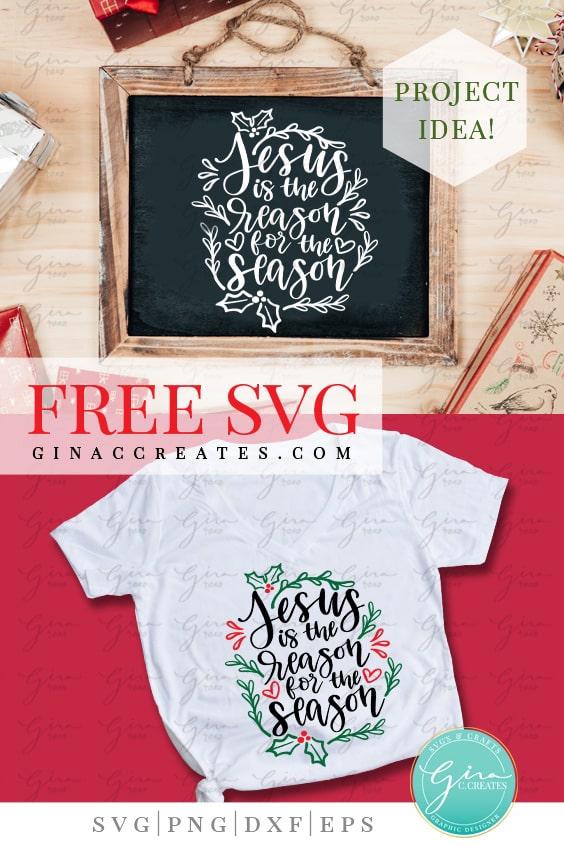 Jesus is the reason for the season free svg cut file, Christmas svg