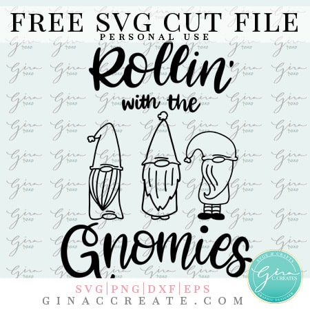 rollin with the gnomies free svg, Christmas gnomes free svg