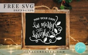be merry and bright free svg, Christmas lights free svg cut file