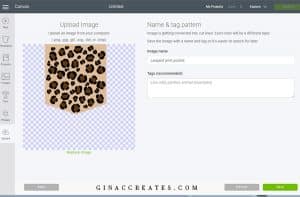 how to make a leopard pocket with a cricut machine