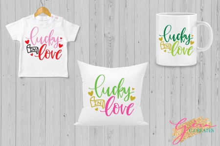 lucky in love holiday free svg