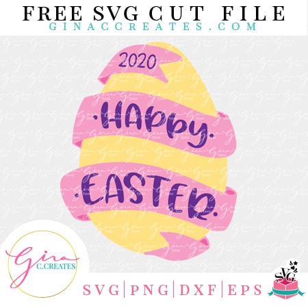 Happy Easter egg 2020 free svg hoilday cricut file