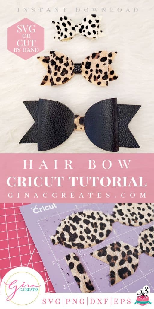 how to make a hair bow with cricut free svg