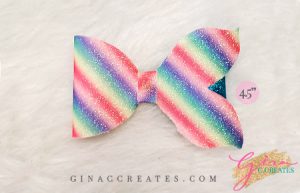 mermaid tail hair bow svg template for cricut, rainbow bow
