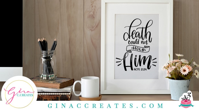 bible verse acts 2 24 death could not hold him free svg cut file
