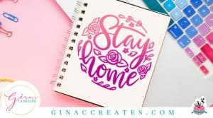 Stay home floral circle free svg covid 19 free svg