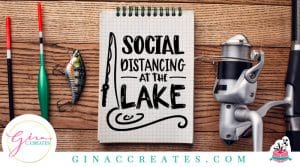 social distancing at the lake free svg cut file