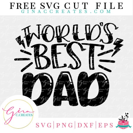 free father's day svg world's best dad