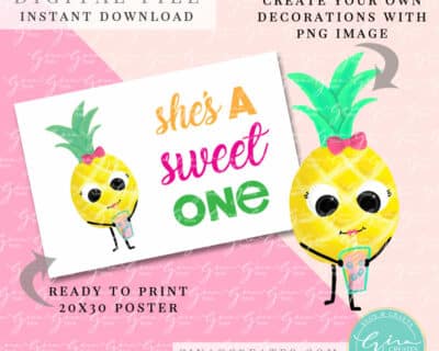 she's a sweet one banner 20x30 poster