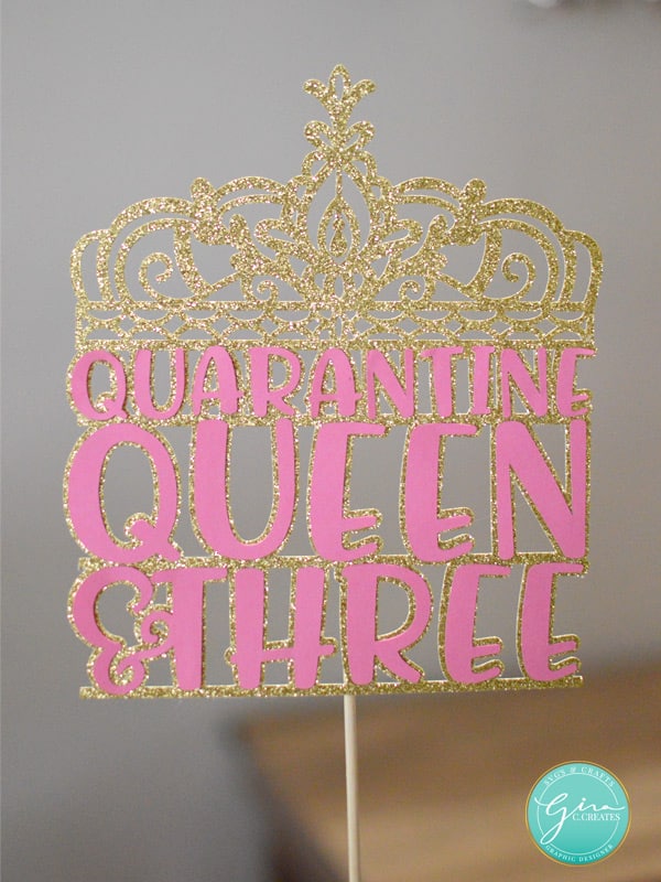 quarantine queen crown free svg