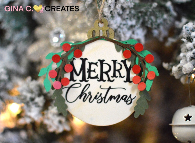 free christmas ornament svg diy