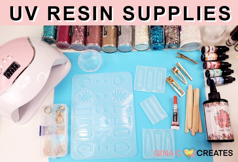 how to make UV Resin Earrings and Hair clips