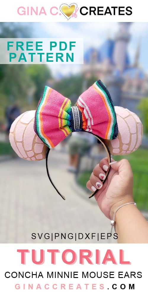 diy concha minnie mouse ears free pattern Disneyland ideas