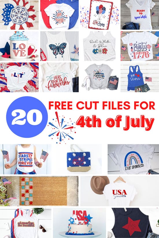 free 4th of july SVG cut files