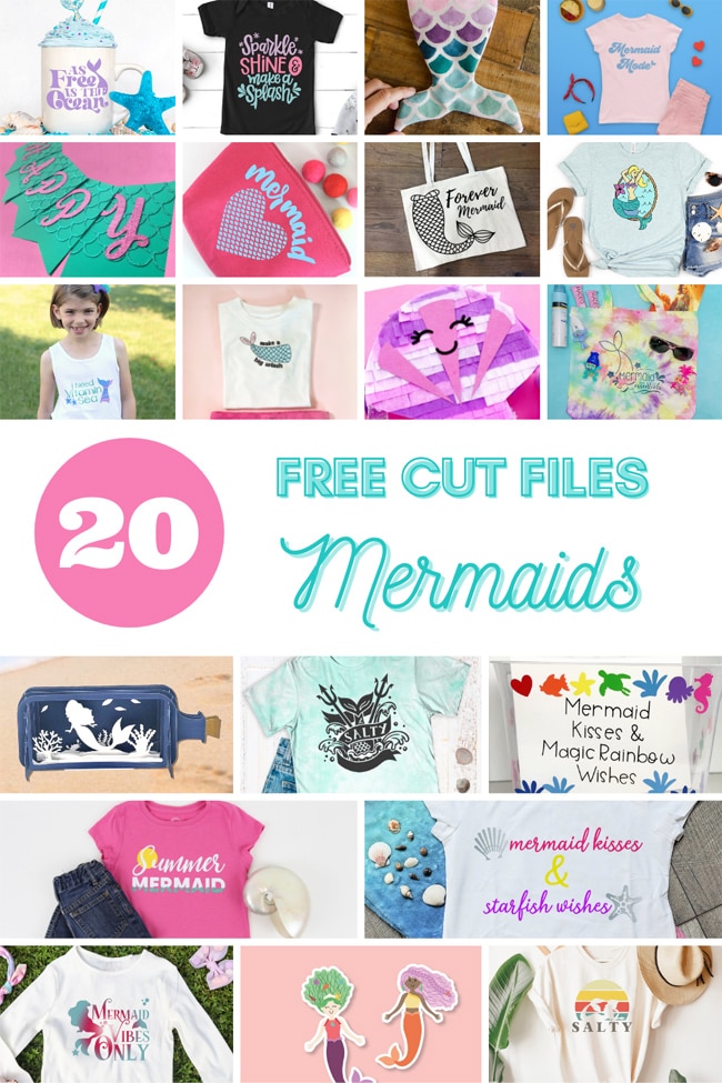 free mermaid svg cut files
