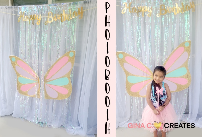 butterfly party ideas photo booth
