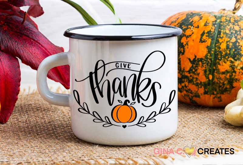 Give Thanks Thanksgiving Free SVG Files