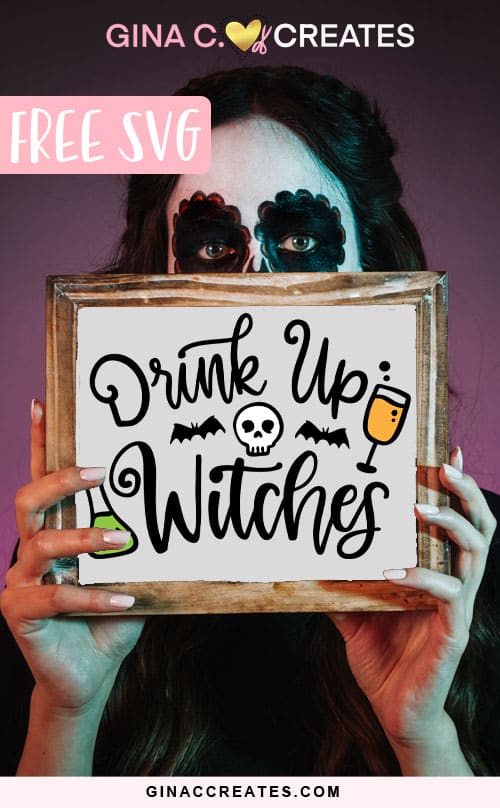 free halloween svg drink up witches