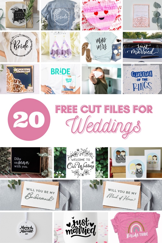 20 wedding cut files