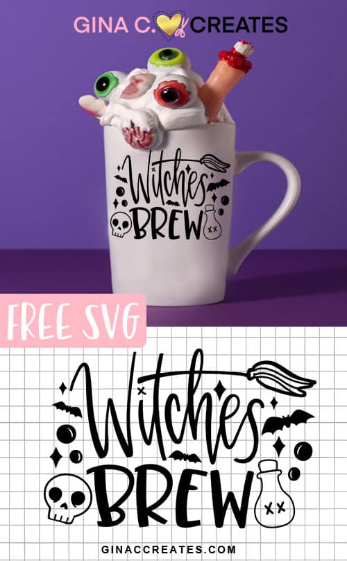 Halloween Witches Brew SVG Cut File - Gina C. Creates