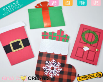 DIY Christmas Gift Card Holder SVG